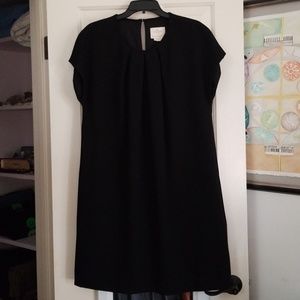 Kate Spade black size 12 sheath crepe dress
